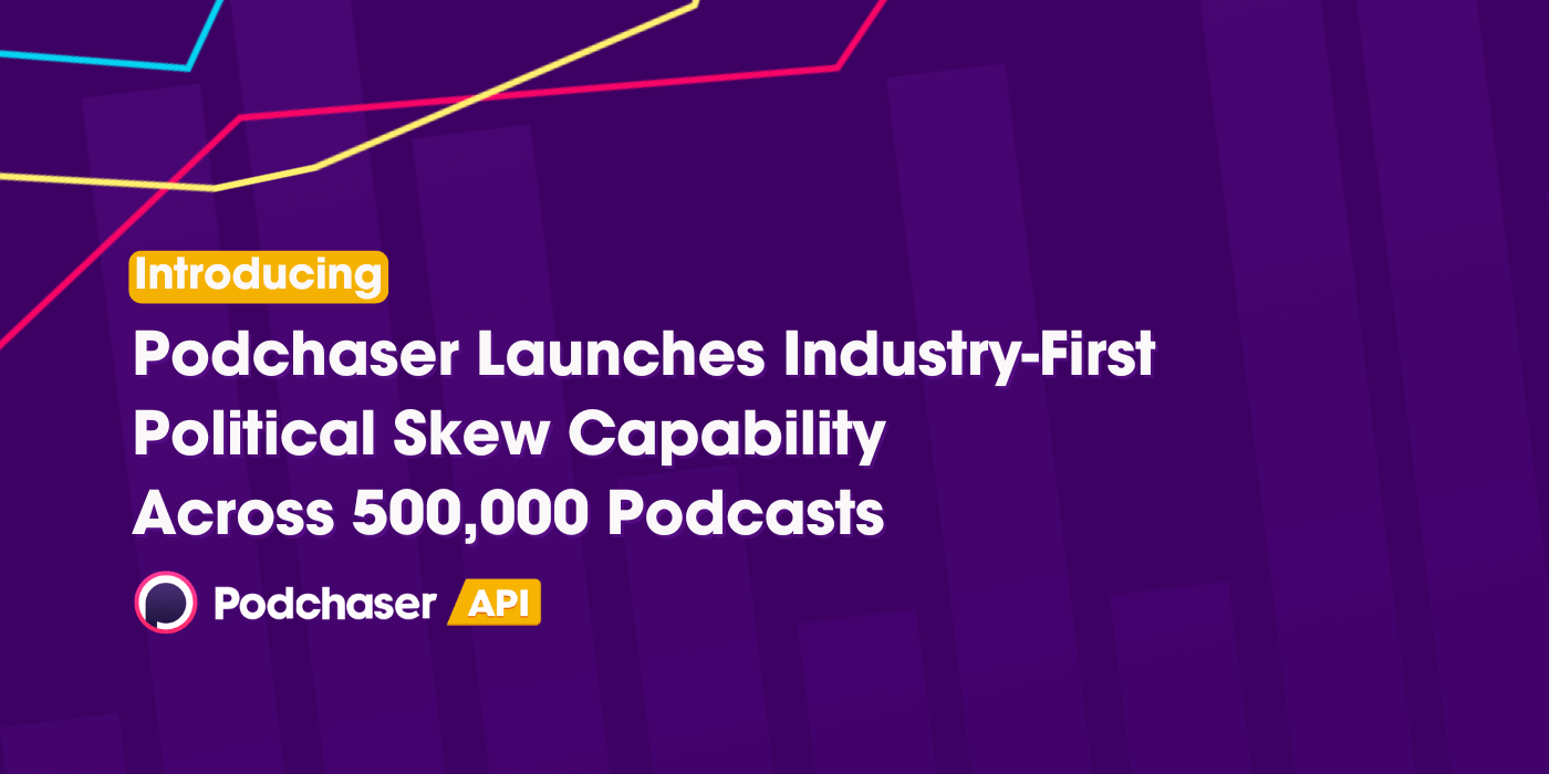 Podchaser Launches Industry-First Political Skew Capability Across 500,000 Podcasts