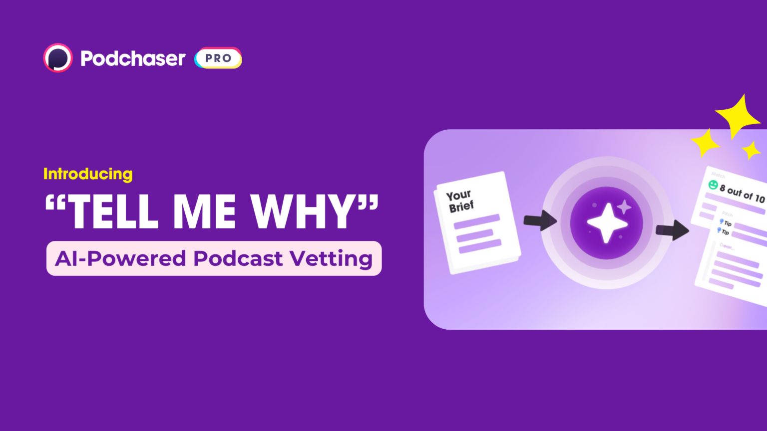 AI-Enabled Podcast Vetting: Introducing “Tell Me Why” by Podchaser Pro